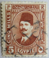 Regele Fuad I egipt 1929 eroare tipar foto