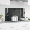 VidaXL Spate de bucătărie Gri &icirc;nchis 90 x 50 x 0.6 cm 42001245