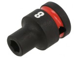 Tubulară Impact HEX 8mm 1/2 Scurtă 6 Puncte