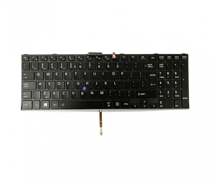 Tastatura Laptop, Toshiba, Tecra A50-C, Z50-C, Satellite PRO R50-C, iluminata, cu point sticker, layout US