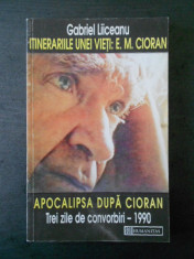 G. Liiceanu - Intinerariile unei vieti: E. M. Cioran * Apocalipsa dupa Cioran foto