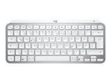 Logitech MX Keys Mini , Tastatura Wireless Iluminata, Bluetooth, QWERTY US, Pale Grey