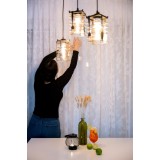 Lustra Deco Republic &bdquo;Culinary Beam&rdquo; E27, 3x60W, metal, black