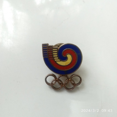 -Y- INSIGNA OLIMPIADA DE VARA SEUL 1988 foto