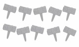 Cumpara ieftin Set 10 borduri decorative pentru gradina, imitatie piatra, modulare, fixare in sol, 25 x 23 cm fiecare, gri
