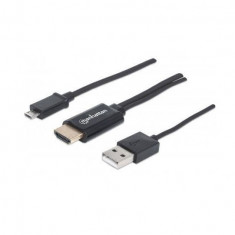 MHL HDTV Cable Micro USB 5-pin/HDMI+ USB 2m foto