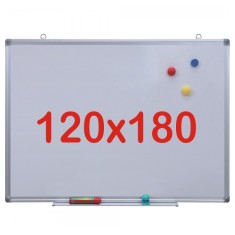 Tabla alba magnetica, 120x180 cm Premium (7 ani Garantie)
