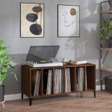 VidaXL Dulap pentru discuri stejar maro, 100x38x48 cm, lemn prelucrat