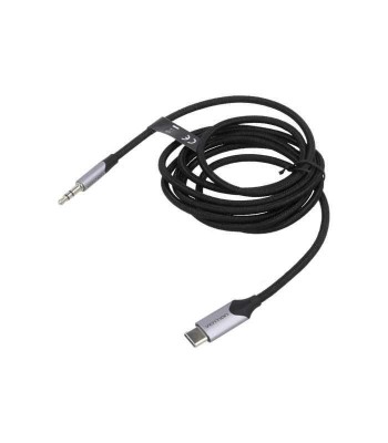 Cablu Jack 3.5mm 3pin mufa tata - USB type C mufa tata nichelat 1.5m foto