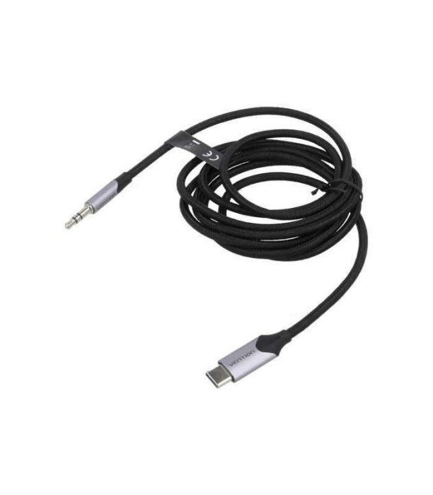 Cablu Jack 3.5mm 3pin mufa tata - USB type C mufa tata nichelat 1.5m