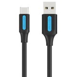 Cablu alimentare si date Vention, USB 2.0 (T) la USB Type-C (T), 3m rata transfer 480 Mbps, invelis PVC, negru, &quot;COKBI&quot; (timbru verde 0.18 lei) - 6922