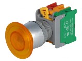Comutator acționat prin apăsare 22mm 1 NC NO