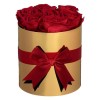 Cutie Decorativa Aurie de Hartie 7 Trandafiri, 20x20 cm, Oem