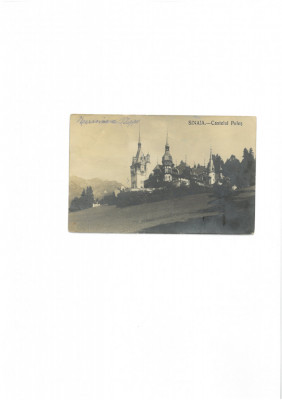 CP Sinaia - Castelul Peles, 1910, circulata, stare buna foto