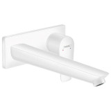 Baterie lavoar Hansgrohe, Talis E, montaj pe perete, 22.5 cm, alb mat