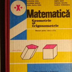 Matematica Geometrie si trigonometrie Manual pt clasa a X-a - A. Cota