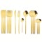 Set tacamuri din inox 24 de piese Cheffinger, Gold