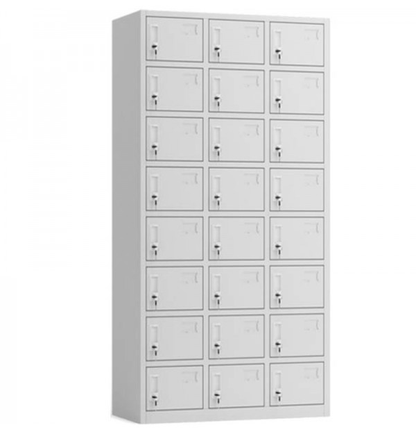 Vestiar Dulap metalic Premium Asamblat pentru valori cu 24 compartimente, 900x500x1800 mm (LxlxH), PLUS