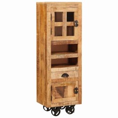 vidaXL Bufet cu sertar Maro 40 x 30 x 120.5 cm Lemn masiv de mango