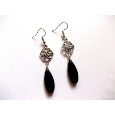 cercei howlite negru 43315