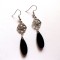 cercei howlite negru 43315