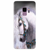 Husa silicon pentru Samsung S9, White Horse