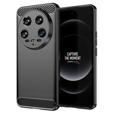 Husa Xiaomi 14 Ultra Silicon Techsuit Carbon Negru
