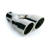 Ornament toba esapament dublu TS-22 din otel inoxidabil lustruit racordare &Oslash;36-54mm Garage AutoRide
