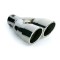 Ornament toba esapament dublu TS-22 din otel inoxidabil lustruit racordare ?36-54mm Garage AutoRide