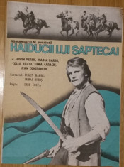 Haiducii lui Saptecai afis / poster cinema vintage original foto