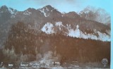 Carte Postala Sinaia Piatra Arsa 1927, Circulata, Alb Negru, 14x9 cm