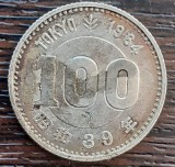 (A321) MONEDA DIN ARGINT JAPONIA - 100 YEN 1964, SHOWA, JOCURILE OLIMPICE TOKYO