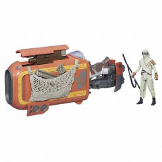 Jucarie Star Wars Rey Speeder cu figurina B3676 Hasbro foto