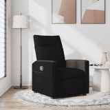 VidaXL Fotoliu rabatabil, negru, material textil