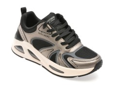 Pantofi sport SKECHERS argintii, UNO EGO, din material textil