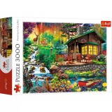 Puzzle Trefl 3000 Cabana Din Padure, TREFL 3000P