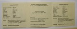 CERTIFICAT PT. MONEDA BNR AUR 500 LEI 1998 . 150 de ani de la Revoluţia Rom&acirc;nă de la 1848 . #420 .