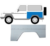 Aripa spate MERCEDES Clasa G (W460) 05.1979-08.1989; Clasa G (W461) 09.1989-2002, model cu 3 usi, partea stanga, otel galvanizat, Rapid