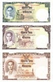 Bancnota Thailanda 1, 5, 10, 16 Bath 2007 P-117 Comemorativ UNC