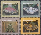 Timbre cu fluturi din Zimbabwe