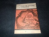 FILE DE ISTORIE LITERARA