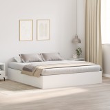 VidaXL Cadru de pat cu depozitare Alb 200x200 cm