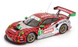 Macheta Porsche 911 GT3 R #9 Castigator GTD 12h Sebring 2021 - IXO 1/18, 1:18