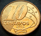 Moneda 10 CENTAVOS - BRAZILIA, anul 2012 * cod 3871