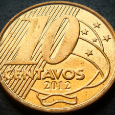 Moneda 10 CENTAVOS - BRAZILIA, anul 2012 * cod 3871