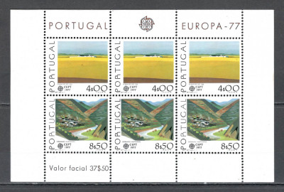 Portugalia.1977 EUROPA:Vederi-Bl. SP.31 foto