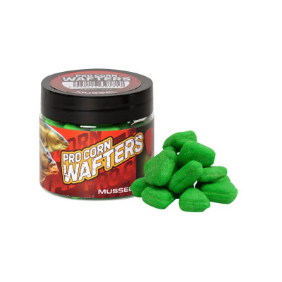 Benzar Mix Pro Corn Wafters, Mussel, Fluo green foto