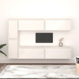VidaXL Comode TV, alb, 6 buc., lemn masiv de pin