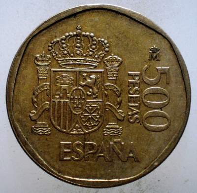 1.224 SPANIA 500 PESETAS 1989 foto