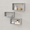 Set 3 rafturi perete Mandal B masuri diferite efect beton [en.casa] HausGarden Leisure, [en.casa]
